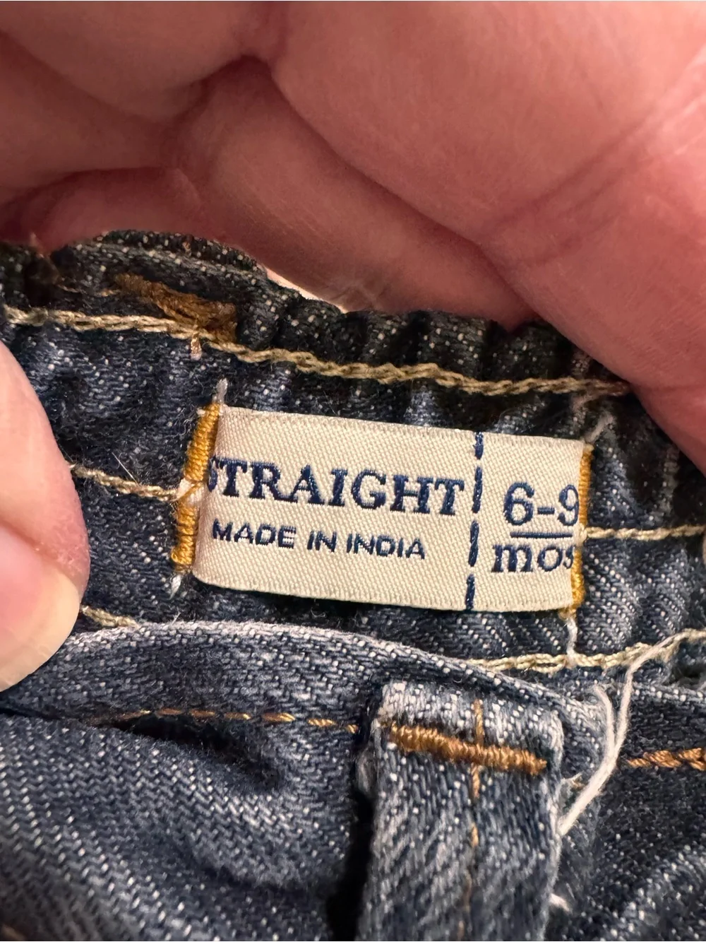 The Children's Place Distressed Baby Denim Jeans - Faux Repair Patches